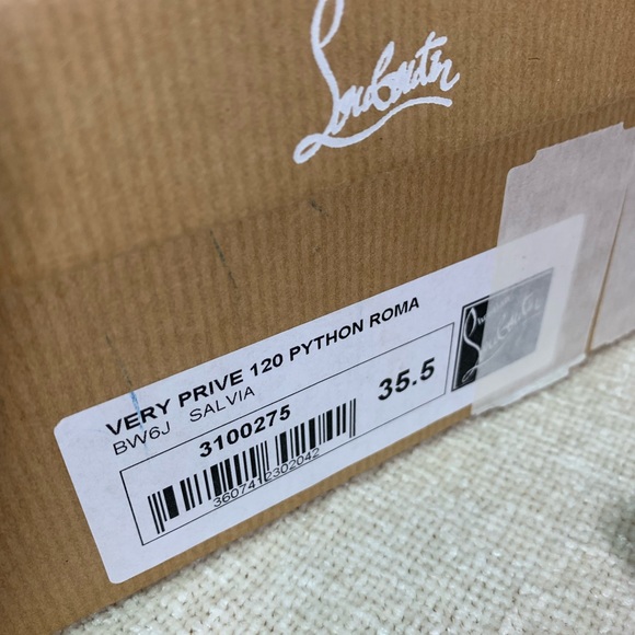 Christian Louboutin Very Prive Python Pumps 35.5 - Picture 15 of 15